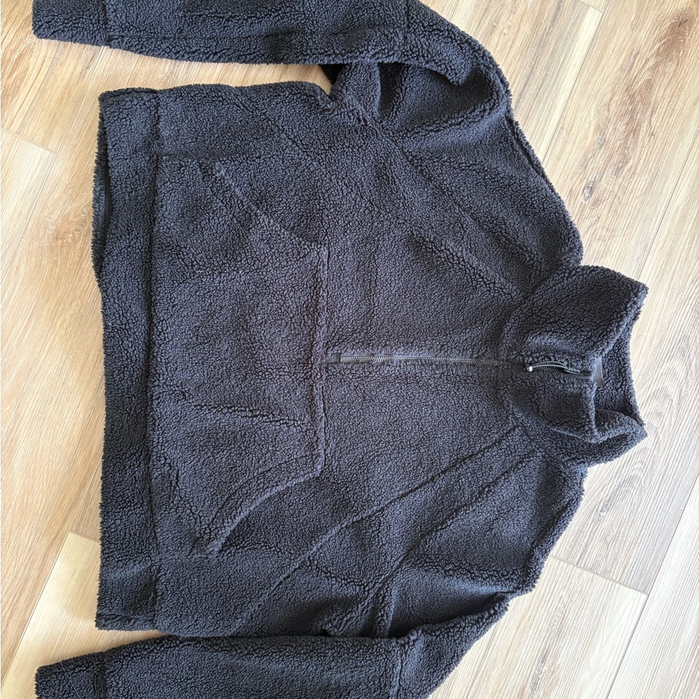 Lululemon women’s Cozy Black Fleece 1/2 zip pullover